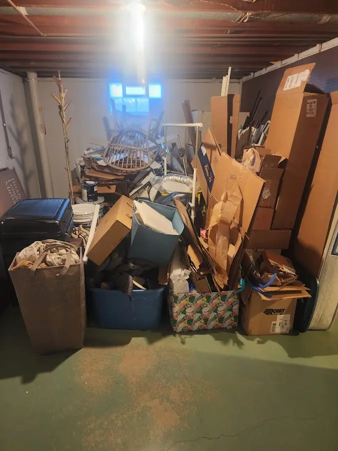 Roll-off dumpster container at job site for Construction Dumpster Rental in Luling